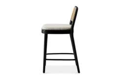 Hot Edith Cane Counter Stool, Black Small Dining Room Furniture|Stools & Bar Stools