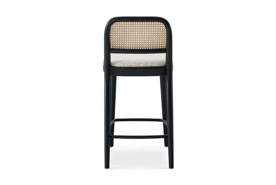 Hot Edith Cane Counter Stool, Black Small Dining Room Furniture|Stools & Bar Stools