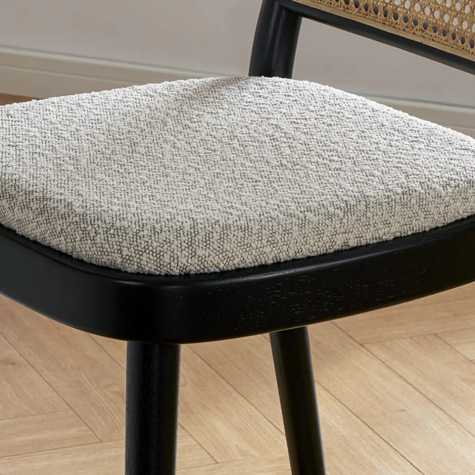Hot Edith Cane Counter Stool, Black Small Dining Room Furniture|Stools & Bar Stools
