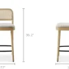 Sale Edith Cane Counter Stool, White Wash Stools & Bar Stools|Small Dining Room Furniture