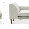 Outlet Elias Chaise Modular Sofas|Loveseats