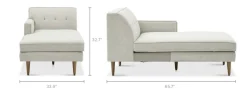 Outlet Elias Chaise Modular Sofas|Loveseats