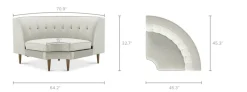 Best Elias Corner Sofa Armchairs And Accent Chairs|Modular Sofas