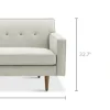 Discount Elias Single Arm 2 Seater Sofa Modular Sofas|Loveseats