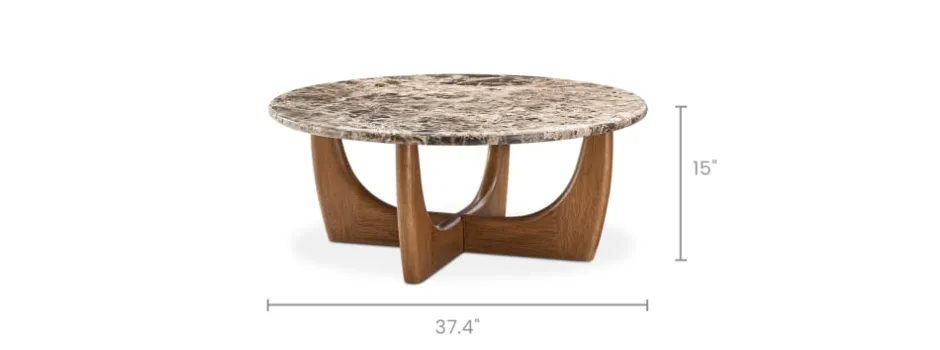 Best Elio Marble Round Coffee Table Coffee Tables