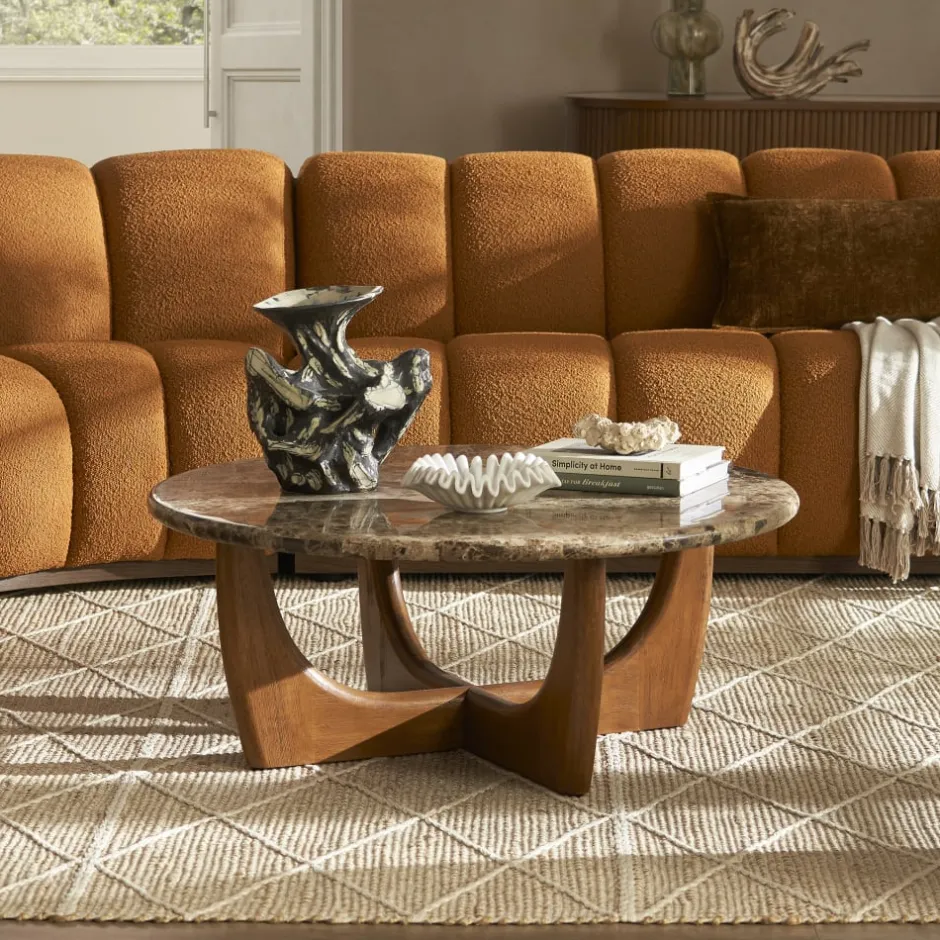 Best Elio Marble Round Coffee Table Coffee Tables