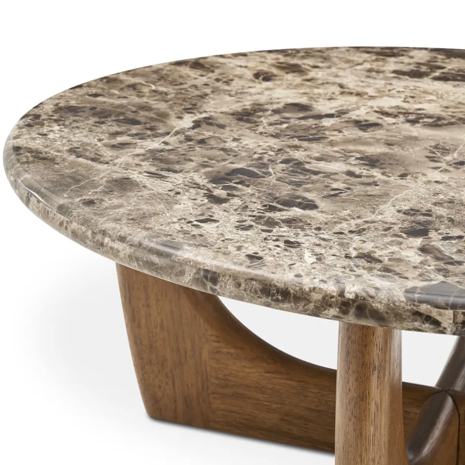 Best Elio Marble Round Coffee Table Coffee Tables