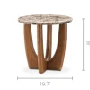 Best Elio Marble Round Side Table Side Tables|Small Living Room Furniture