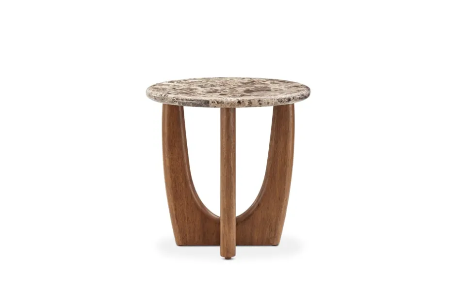 Best Elio Marble Round Side Table Side Tables|Small Living Room Furniture