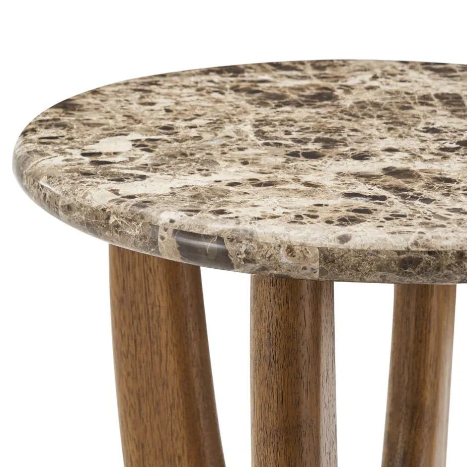 Best Elio Marble Round Side Table Side Tables|Small Living Room Furniture