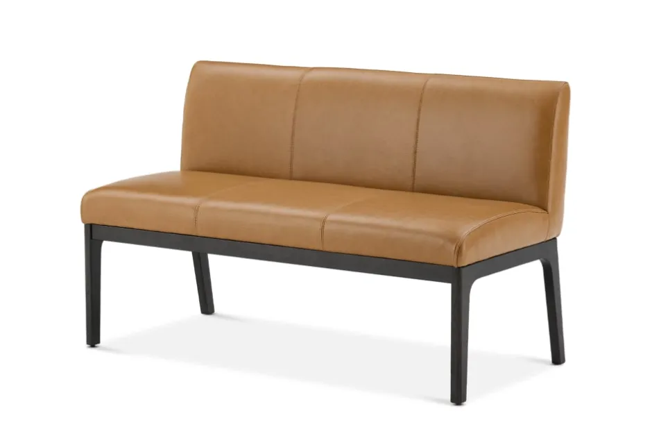 New Elliot Leather Banquette Bench Benches|Small Dining Room Furniture