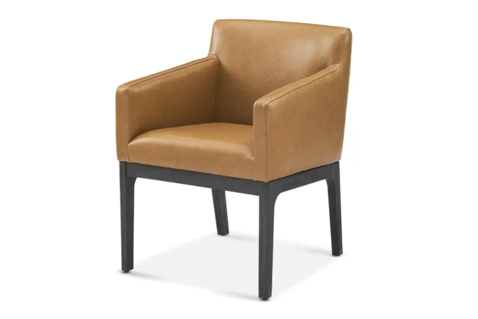 Sale Elliot Leather Dining Arm Chair Dining Chairs|Small Dining Room Furniture