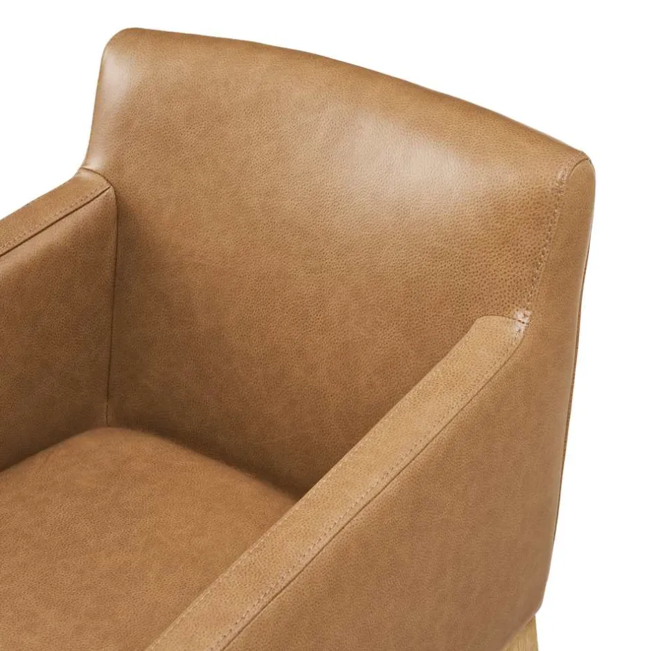 Sale Elliot Leather Dining Arm Chair Dining Chairs|Small Dining Room Furniture