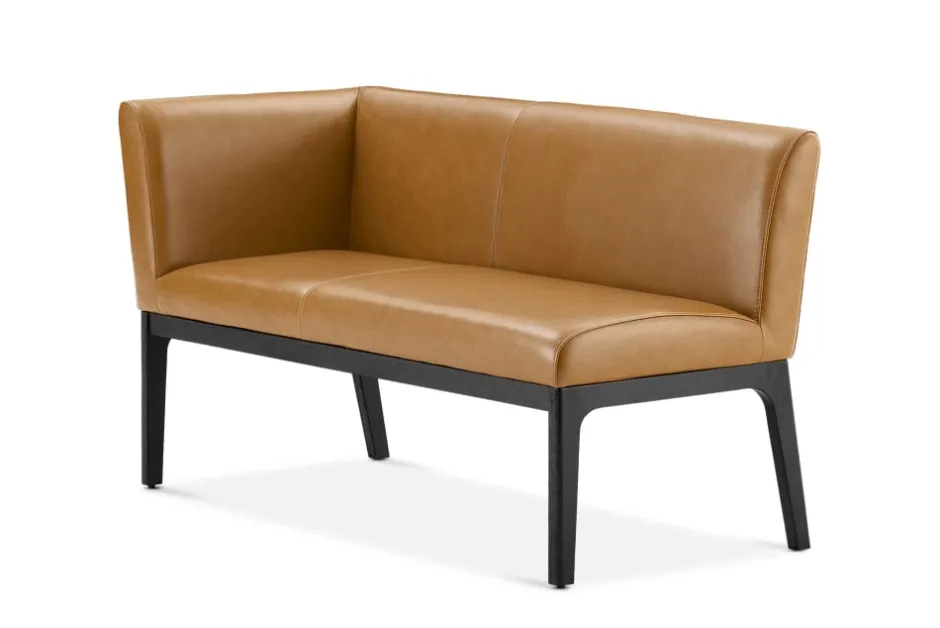 Sale Elliot Leather Left Banquette Bench Benches