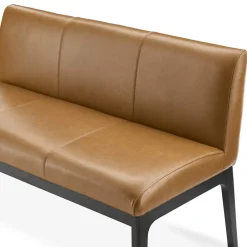 Sale Elliot Leather Left Banquette Bench Benches
