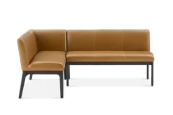 Outlet Elliot Leather L-Shape Banquette Benches|Small Dining Room Furniture