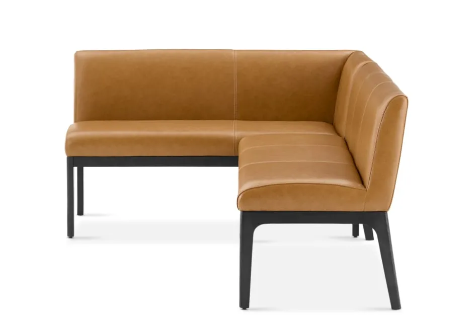 Outlet Elliot Leather L-Shape Banquette Benches|Small Dining Room Furniture