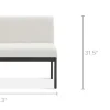 Outlet Elliot Performance Fabric Left Banquette Bench Benches