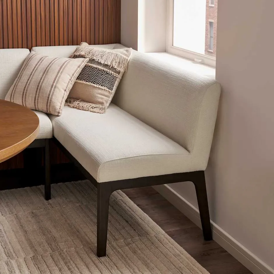 Outlet Elliot Performance Fabric Left Banquette Bench Benches