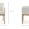 Outlet Elliot Performance Fabric Dining Arm Chair Dining Chairs|Small Dining Room Furniture