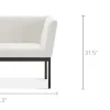 New Elliot Performance Fabric Right Banquette Bench Benches|Small Dining Room Furniture