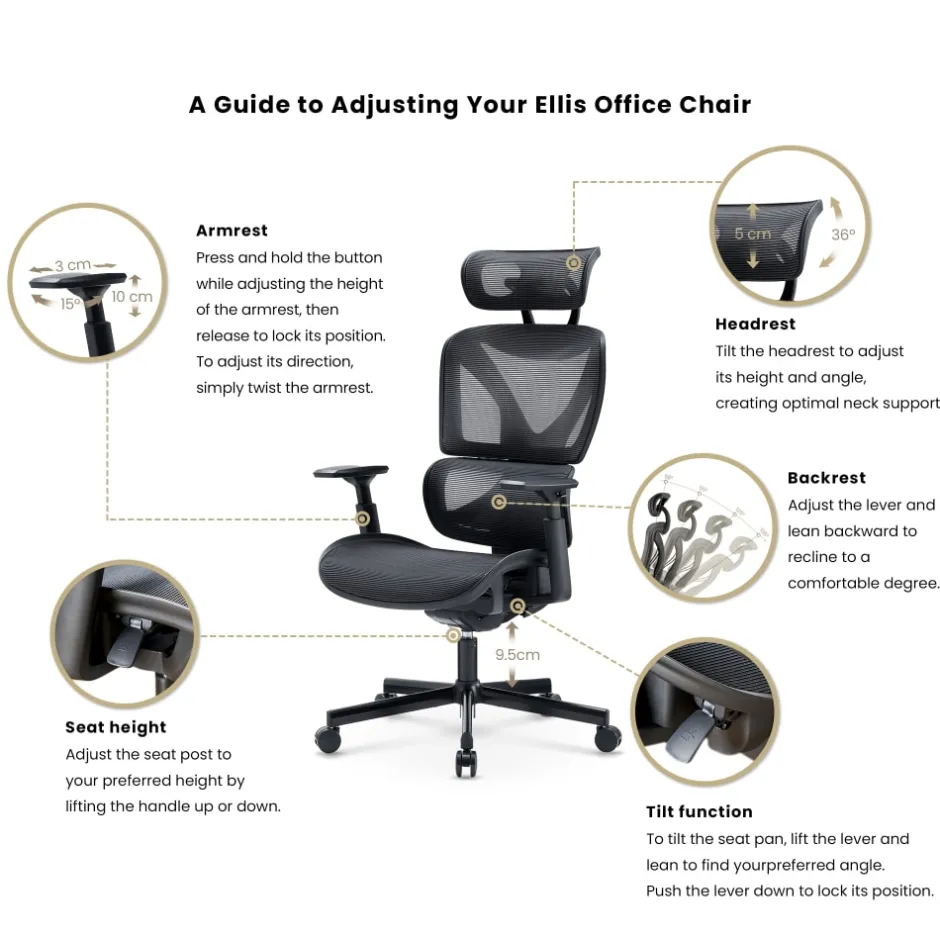 Fashion Ellis High-Back Office Chair Office Chairs