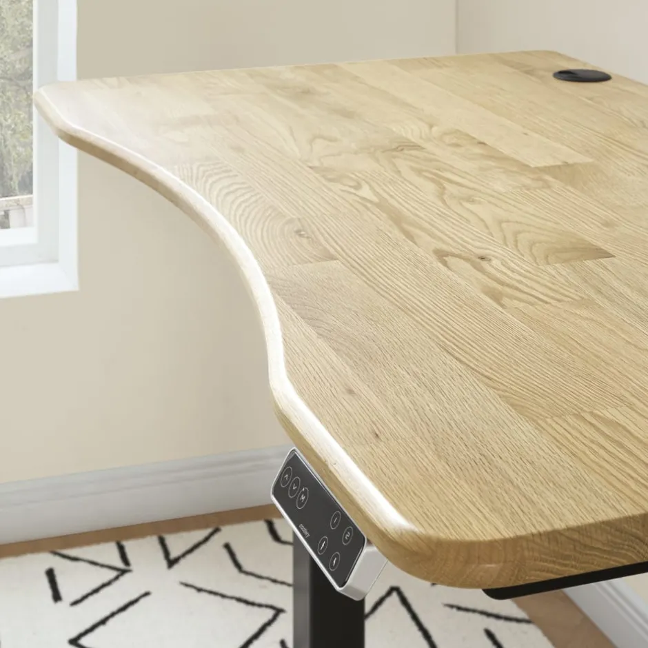 Clearance Emmerson Adjustable Standing Desk, Oak Desks
