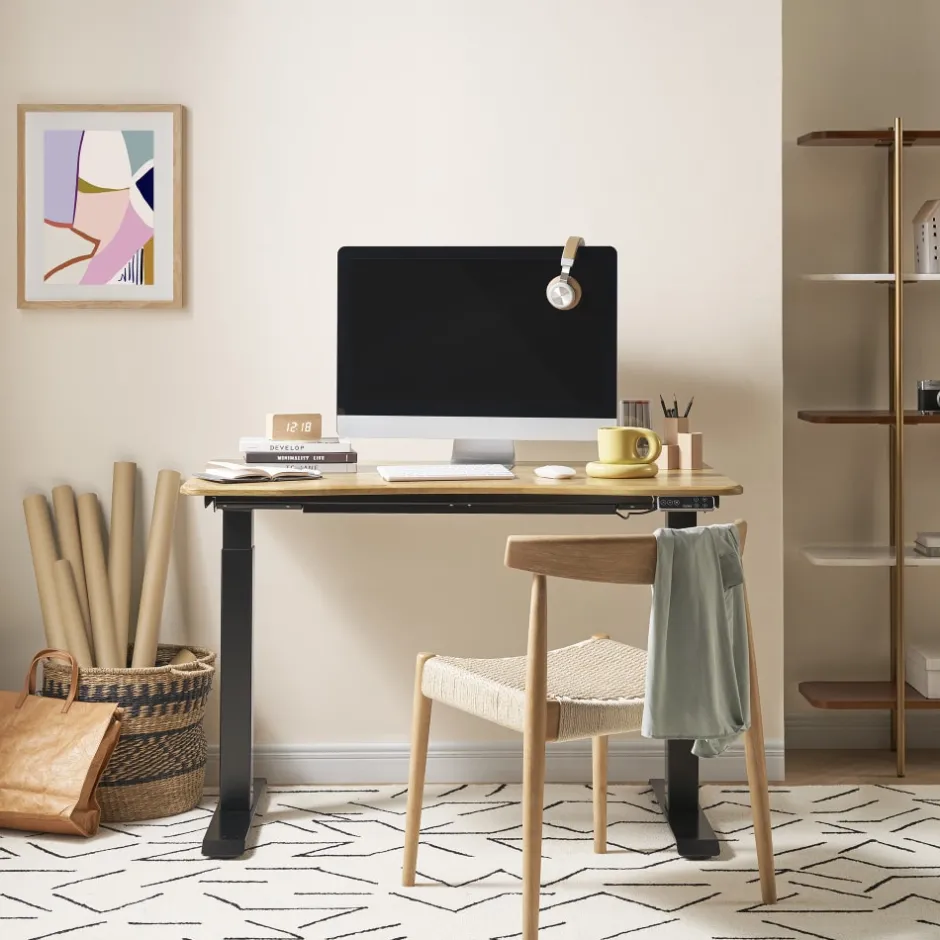 Clearance Emmerson Adjustable Standing Desk, Oak Desks