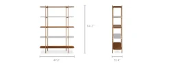 New Esther Bookshelf, Tall Small Space Storage|Shelves & Bookcases