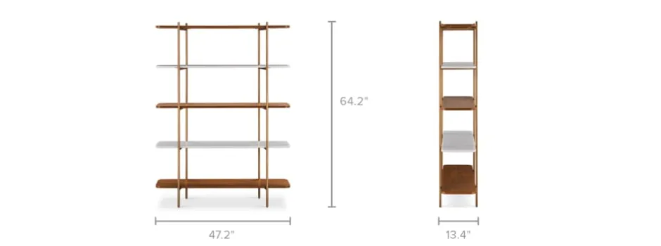 New Esther Bookshelf, Tall Small Space Storage|Shelves & Bookcases
