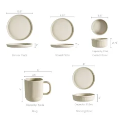 Online Evelyn 20-Piece Dinnerware Set Tableware|Small Dining Room Furniture