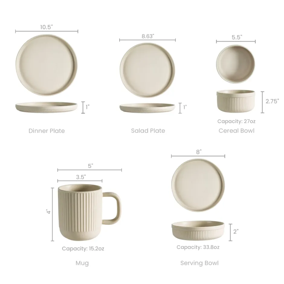 Online Evelyn 20-Piece Dinnerware Set Tableware|Small Dining Room Furniture