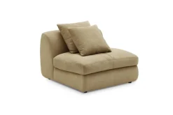 Fashion Fable Leather Armless Sofa Armchairs And Accent Chairs|Leather Sofas