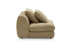 Fashion Fable Leather Armless Sofa Armchairs And Accent Chairs|Leather Sofas