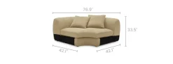 Best Fable Leather Corner Sofa Armchairs And Accent Chairs|Leather Sofas