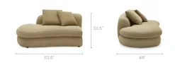 Hot Fable Leather Left Chaise Leather Sofas|Modular Sofas