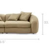 Clearance Fable Leather Side Chaise Sofa Leather Sofas|Sectional Sofas