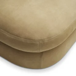 Fashion Fable Leather Side Ottoman Footstools, Ottomans & Poufs|Leather Sofas