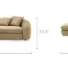 Online Fable Leather Single Arm Sectional Sofa Leather Sofas|Sectional Sofas