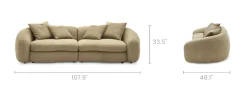 Fashion Fable Leather Sofa Leather Sofas|3 Seater Sofas