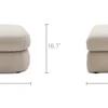 Sale Fable Performance Fabric Side Ottoman Footstools, Ottomans & Poufs