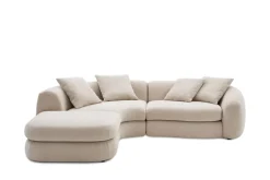 Outlet Fable Performance Fabric Single Arm Sectional Sofa Sectional Sofas