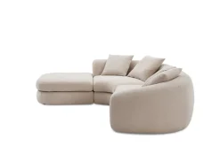 Outlet Fable Performance Fabric Single Arm Sectional Sofa Sectional Sofas