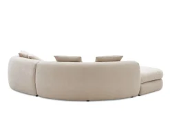Outlet Fable Performance Fabric Single Arm Sectional Sofa Sectional Sofas