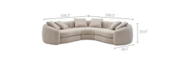 New Fable Performance Fabric Sectional Sofa Sectional Sofas