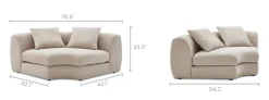 Sale Fable Performance Fabric Corner Sofa Armchairs And Accent Chairs|Modular Sofas