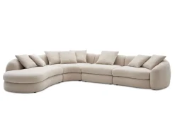 Clearance Fable Performance Fabric Extended Chaise Sectional Sofa Sectional Sofas