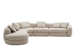 Clearance Fable Performance Fabric Extended Chaise Sectional Sofa Sectional Sofas