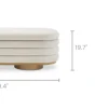 Sale Freida Performance Bouclé Storage Bench Small Bedroom Furniture|Benches