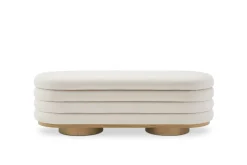 Sale Freida Performance Bouclé Storage Bench Small Bedroom Furniture|Benches